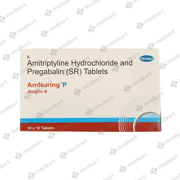 AMITRIPTYLINE 10 MG+PREGABALIN 75 MG SUSTAINED RELEASE