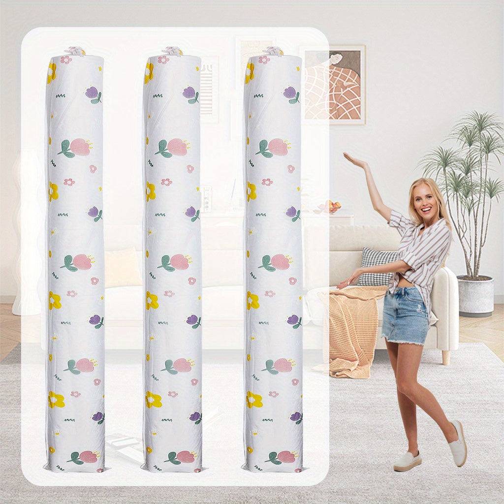 Jumbo Floral Print Rug Storage Bag – Large Carpet Organizer with Zipper for Indoor & Outdoor Use (210 x 25 cm) (Pack of 1) Buy @ ₹149