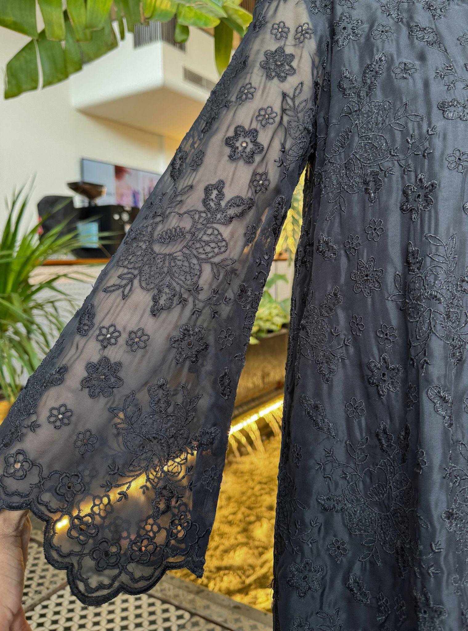 Lev Organza Black Co-ord Set