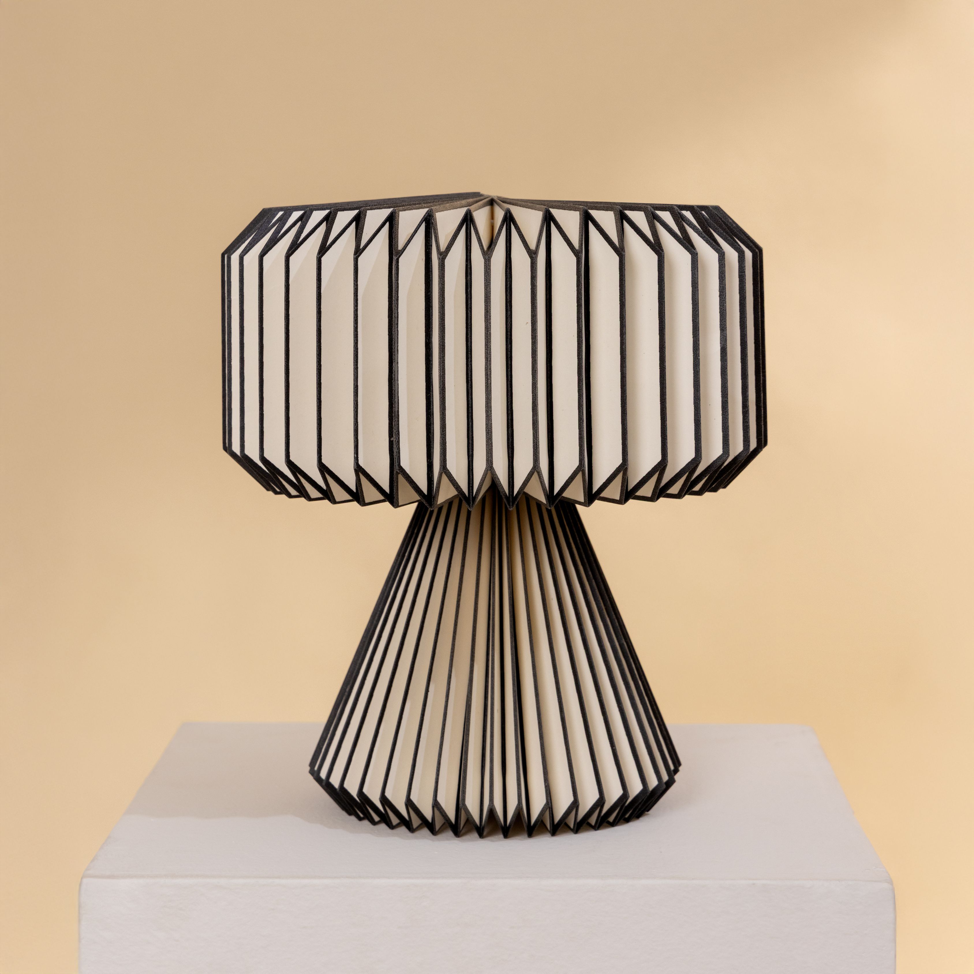 Orilamp  - Origami Black (Placement Print) Table Lamp