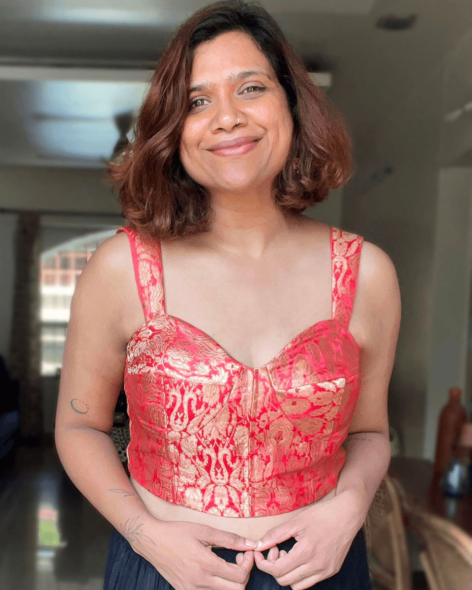 Mahua Khimkab Brocade Blouse - Nargiz