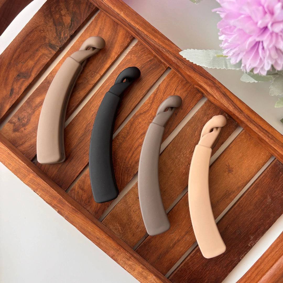 Matte Twist Banana Clip – Large