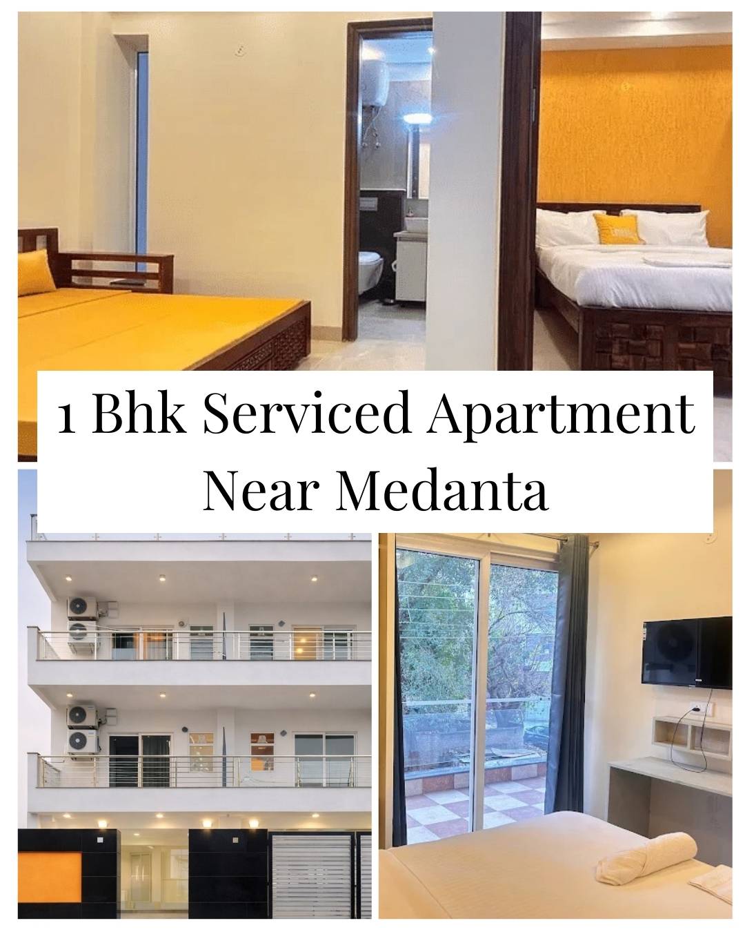 Lime Tree 1BHK Service Apartment – Close to Medanta Gurgaon