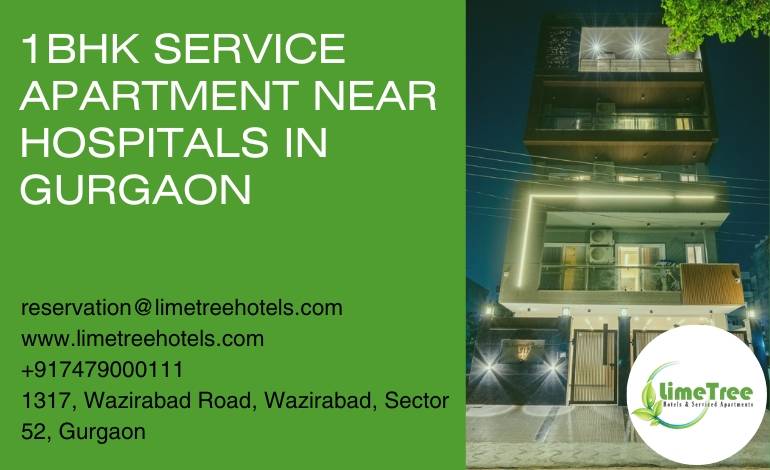 Budget 1BHK Service Apartment Near Hospitals in Gurgaon for Affordable Stays