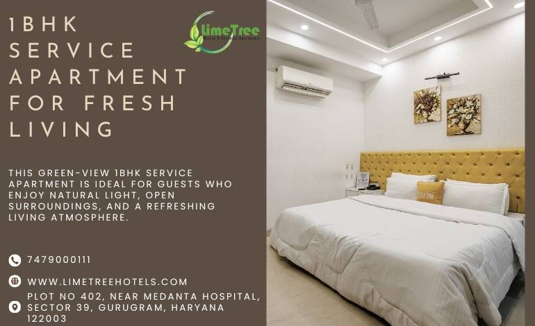 1BHK Service Apartments in Gurgaon - Lime Tree Service Apartment