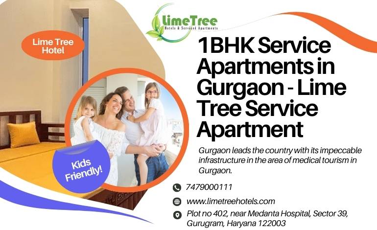 1BHK Service Apartments in Gurgaon - Lime Tree Service Apartment