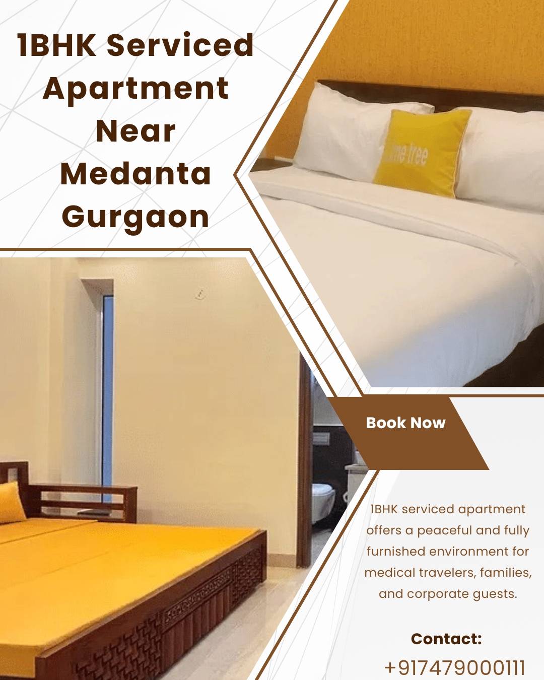 Convenient 1BHK Serviced Apartment Near Sector 40 Gurgaon for Daily Comfort
