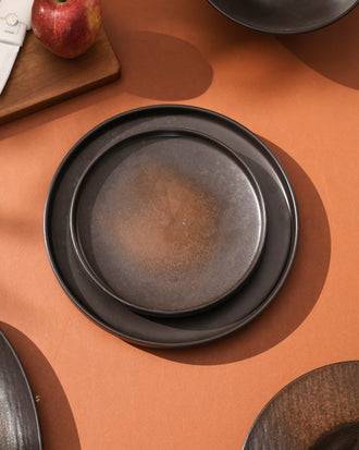 Charcoal Eclipse Ceramic Quarter Plate