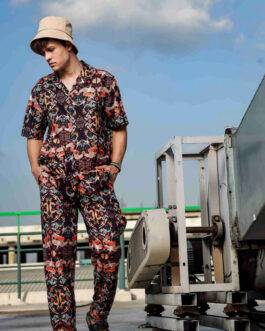 Abstract Printed Relaxed Fit Co-ord Set