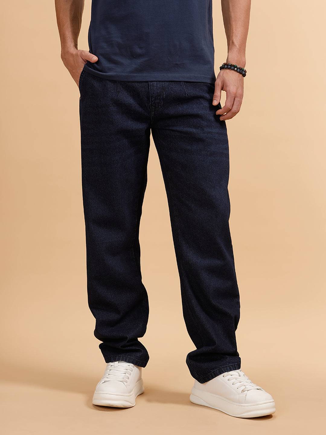 Light Fade Anti Fit Jeans | Dark Blue