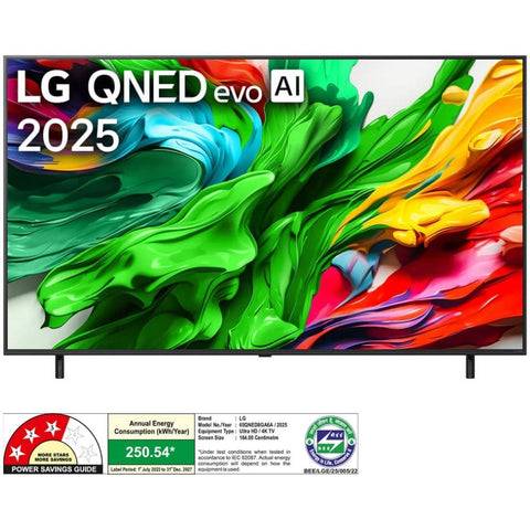 LG 65QNED8GA6A, 65 Inches, 4K Ultra HD QNED TV, Black Buy only at ₹102299