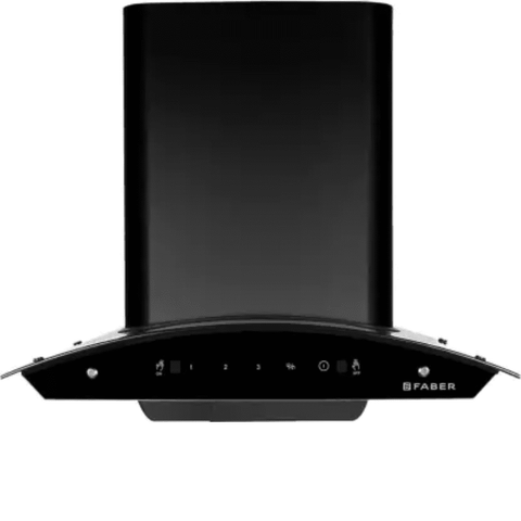 Faber HOOD SUNNY HC SC BK, 60 cm 1200 m3/hr Auto Clean Wall Mounted Kitchen Chimney (Black) Buy only at ₹16499