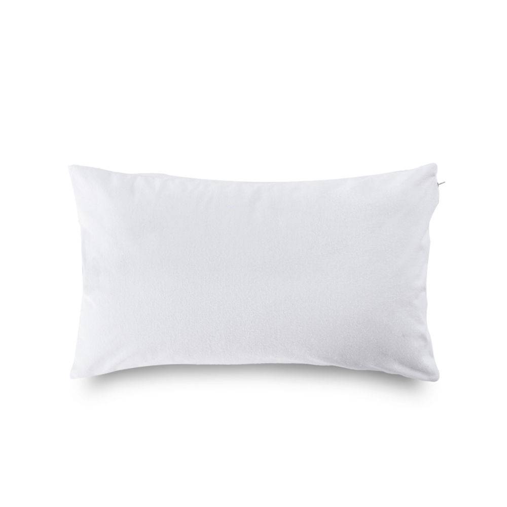 Waterproof Pillow Protector | 28x18 in | Terry Cotton | Set of 2 | White | Zipper Closure | 200 GSM | Washable | Super Soft