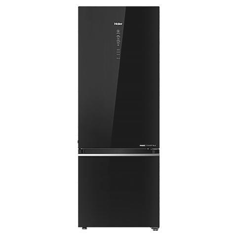 Haier 325 Ltrs 3 Star Inverter Frost Free Double Door Refrigerator (HRB-3753PKG-P, Black) Buy only at ₹42990