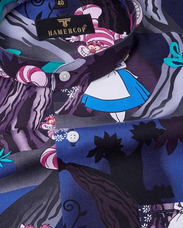 Disney Alice In Wonderland Printed Multi Color Cotton Shirt