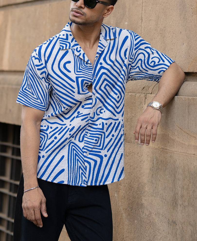 Royal Abstract Print Shirt Buy @ ₹699