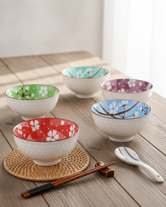 Botanical Bills Katoris - Set Of 6