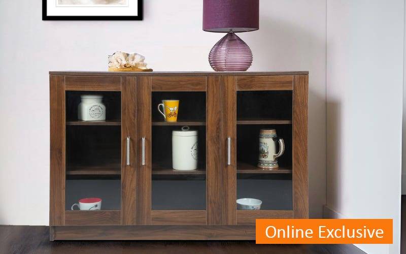 Gudsmith Libris Display Unit In Columbian Walnut Finish