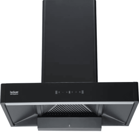 Hindware OPTIMUS BLK, 90 cm 1350 m3/hr Heat Auto Clean Wall Mounted Chimney with Filterless Technology (Black) Buy only at ₹47990