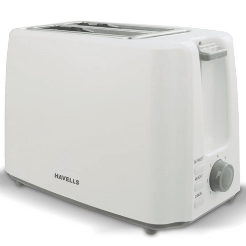 Havells Crisp Plus, 750 Watts 2 Slice Pop-Up Toaster with 7 Heat Setting (White) Buy at only ₹1899