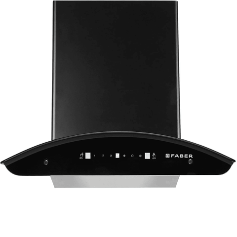 Faber MAGNUS 3D HC SC FL BK, 60 cm 1500 m3/hr Heat Auto-Clean Wall Mounted Kitchen Chimney (Black) Buy only at ₹17999