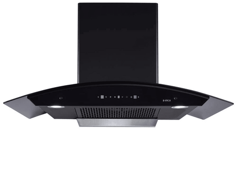 Elica FLCG LTW 900 HAC MS Nero, 90 cm 1350 m3/hr Auto Clean Wall Mounted Chimney, Filterless Technology Touch+Motion Sensor Control (Black) Buy only at ₹18999