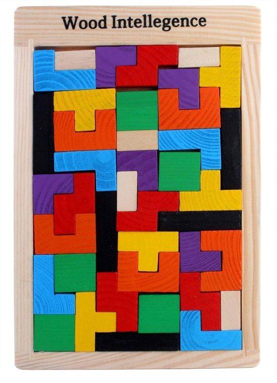 Wooden Tetris Jigsaw Puzzle 40 Pcs Buy @ ₹179