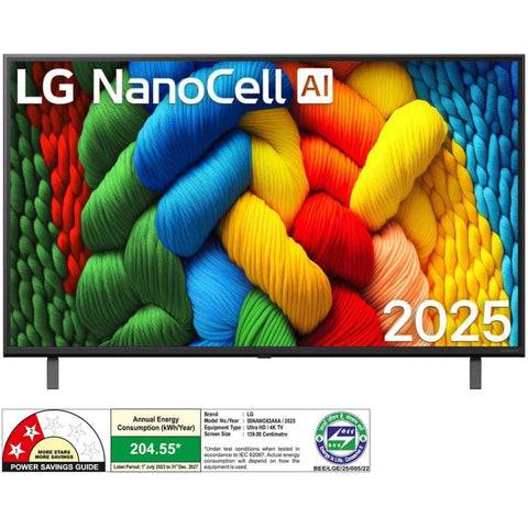 LG 55NANO83A6A, 55 Inches, 4K Ultra HD Smart NanoCell TV, Black Buy only at ₹52599