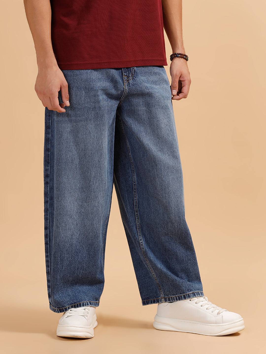 Casual Baggy Fit Jeans | Blue