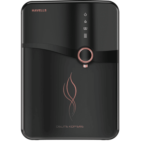 Havells Delite Kop'ere, 6.5 Ltrs Storage, RO+UV+pH Balance Wall Maountable Water Purifier, Black Buy only at ₹16000