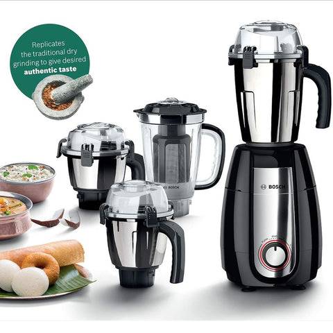 Bosch MG MGM8842MIN, 1000 Watts TrueMixx Pro 4 Jars Mixer Grinder, Black Buy at only ₹7734