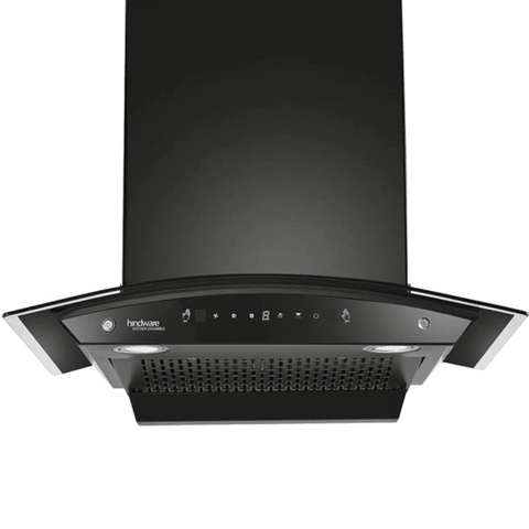 Hindware Divina BLK, 60 cm 1200 m3/hr Auto-Clean Kitchen Chimney With Motion Sensor & Touch Control (Black) Buy only at ₹25990