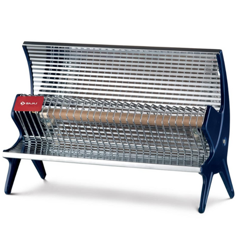 Bajaj Flashy Steel, 1000 Watts Radiant Mirror Room Heater, Steel Blue Buy only at ₹1219