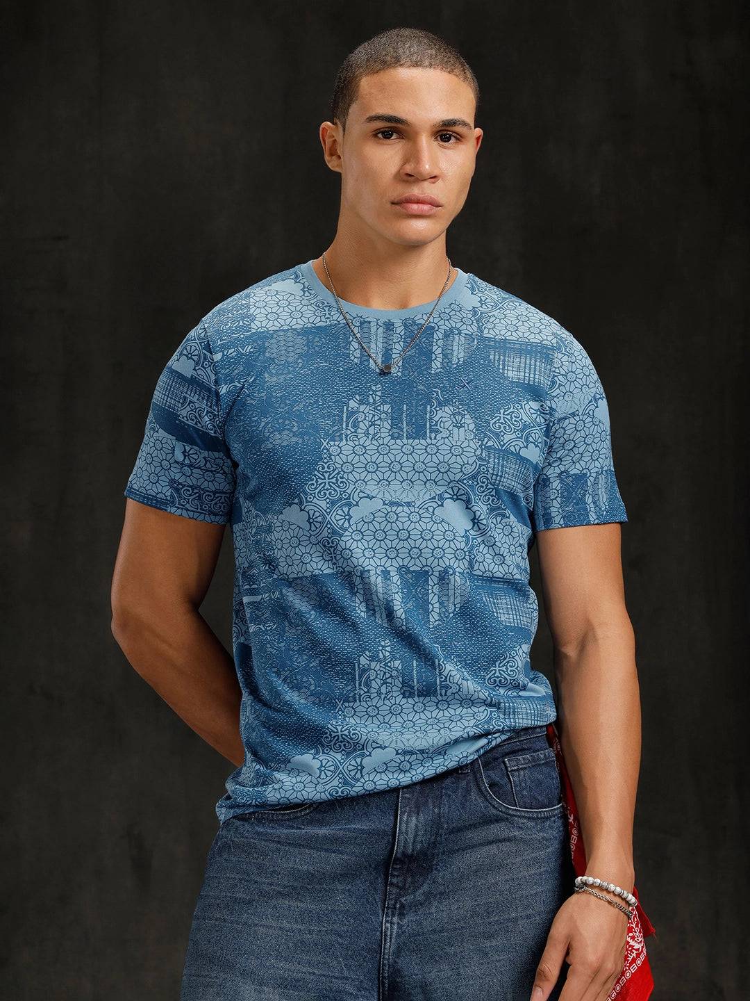 Cultural Mix AOP T-Shirt | Blue