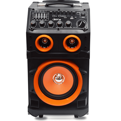 Aisen Portable Party Wireless Mic Sound Speaker with Digital Display Panel (A70UKB710,Orange) Buy only at ₹8797