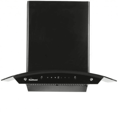 Sunflame ANCONA Bk, 60 cm 1250 m3/hr Auto Clean Wall Mounted Chimney, Filterless Technology (Black) Buy only at ₹14599