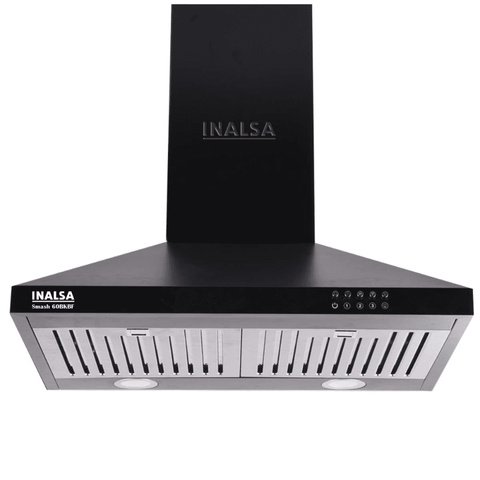 Inalsa SMASH60 BK BF INALSA, 60 cm 1050 m3/hr Auto Clean Filterless Wall Mounted Chimney (Black) Buy at only ₹5999
