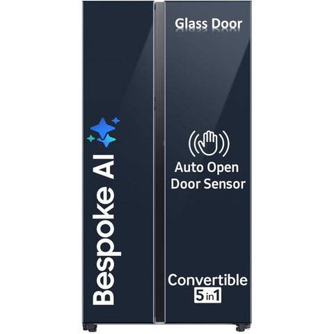 Samsung 653 Ltrs 3 Star, Inverter Frost Free, Side-by-Side Refrigerator (RS76CB81A341) Buy only at ₹104599