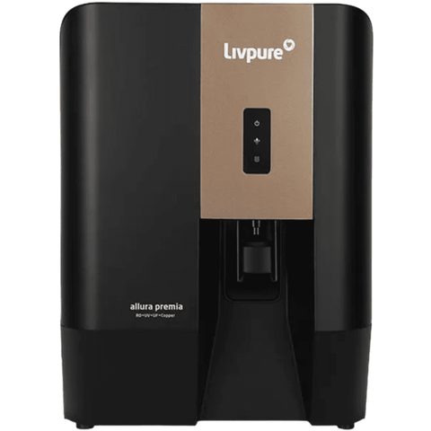 Livpure Allura Premia, 7 Ltrs Storage RO + UV + UF Wall Mountable Water Purifier, Black Buy at only ₹17099