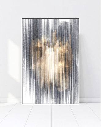 Echoed Lines 3D Abstract Oil Painting