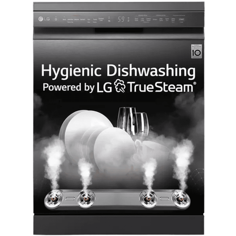 LG 14 Place Settings Free Standing Dishwasher with Inverter Direct Drive (DFB424FM, Matt Black) Buy only at ₹79999