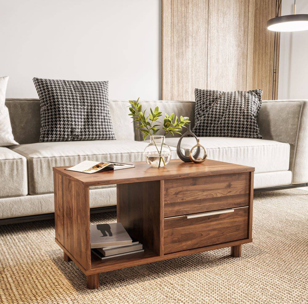 Sencillo Coffee Table - Natural Finish Color, Engineered Wood