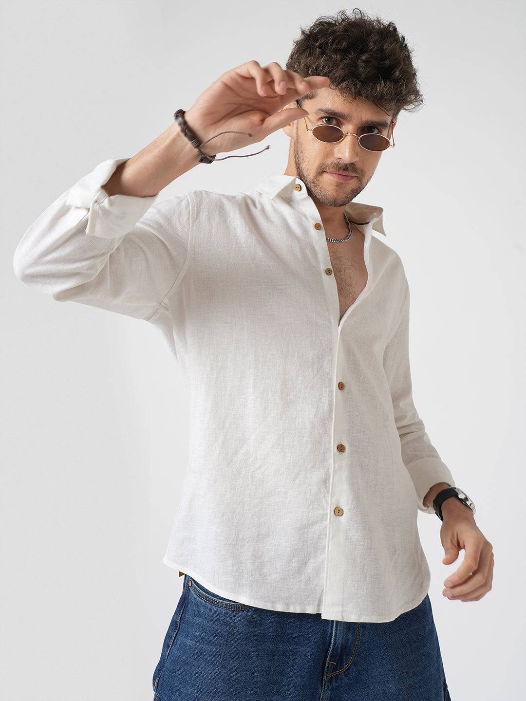 Vanilla Luxe Pure Linen Shirt Buy only at ₹859