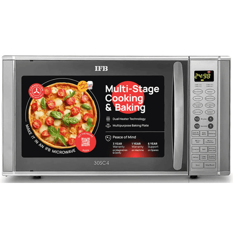 IFB 30 Ltrs Convection Microwave Oven Standard Floral Pattern (30SC4,Black) Buy only at ₹18990