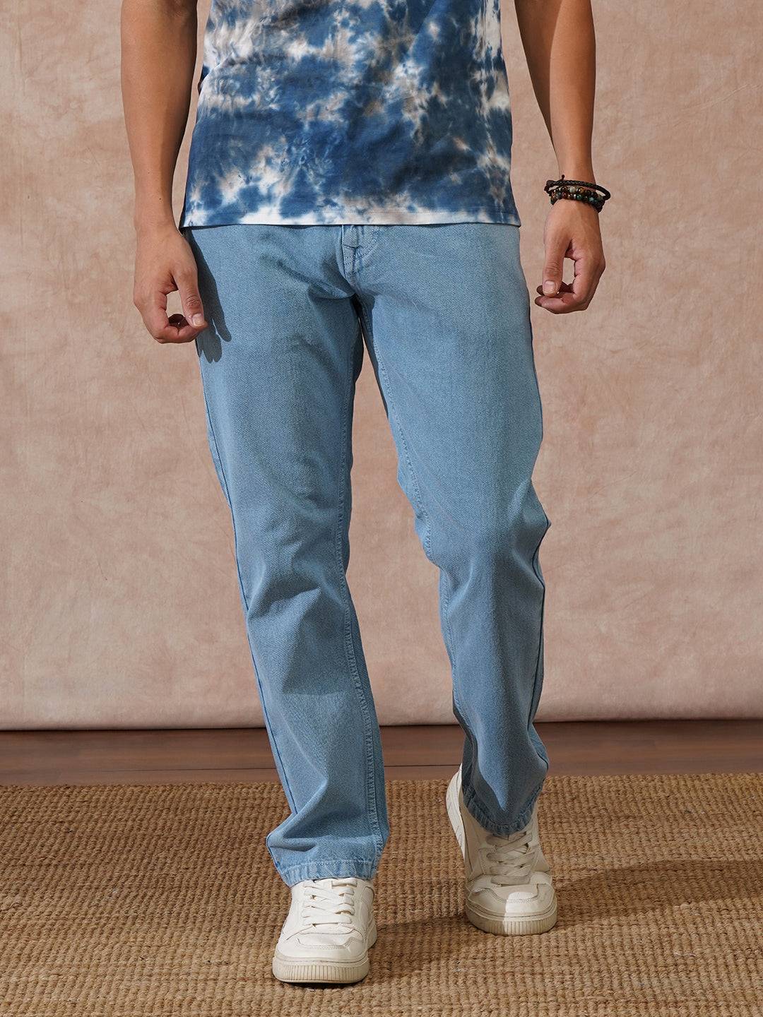 Heavy Fade Relaxed Fit Jeans | Blue