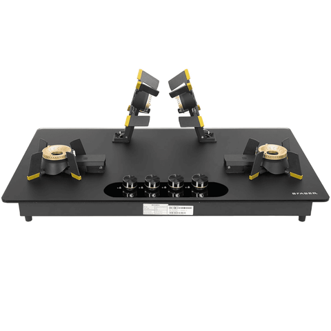 Faber Hob MAGICLIFT HT904 BR CI AI , 4 burner 90 cm Auto Electric Ignition Glass Top Liftable Brass Burners 1 Medium + 2 Small + 1 High (Black) Buy at only ₹30999