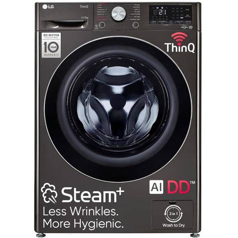 LG 11 Kg 5 Star Fully-Automatic Front Load Washing machine, Washer with Dryer (FHD1107STB,Black) Buy only at ₹64099