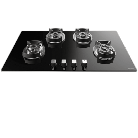 Faber Hob Nexus HT904 CRS BR CI, 4 Burner 90 cm Auto Electric Ignition Glass Top Mild Steel Burners 4 Medium Gas Stove (Black) Buy at only ₹27599