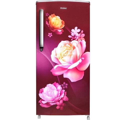 Haier 185 Ltrs 1 Star Inverter Direct Cool Single Door Refrigerator (HRD-2061SRN, Red Noisettes) Buy only at ₹12899