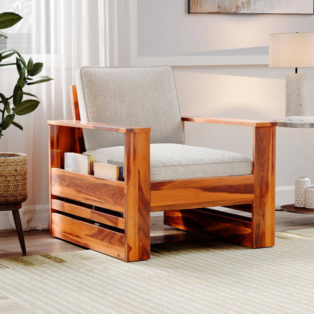 Bahamas Sheesham Wood Sofa - Single Seater